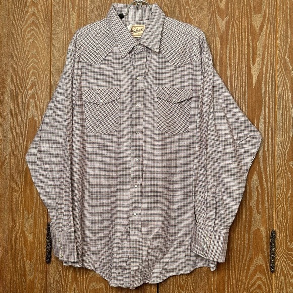Woolrich Other - Woolrich XXL Mens‎ 100% Cotton Plaid Western Pearl Snap Long Sleeve Shirt